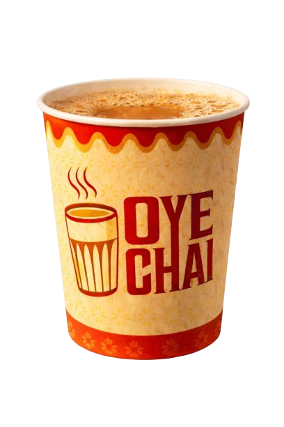 Oye Chai branded chai cup