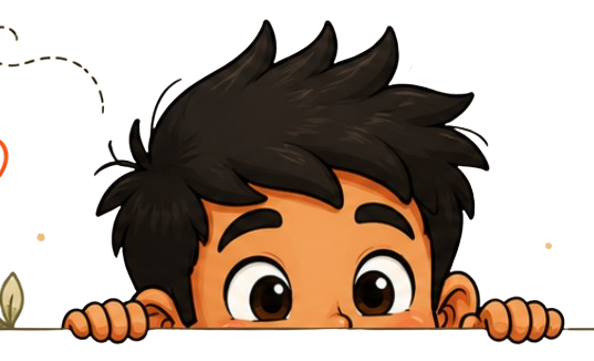 Oye Chai boy peeking over the ledge